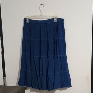 Studio West Royal Blue A-Line Skirt